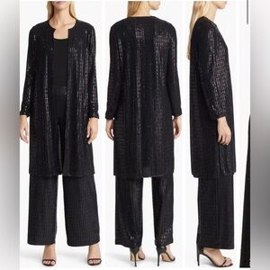 ANNE KLEIN sequin cardigan & matching pant